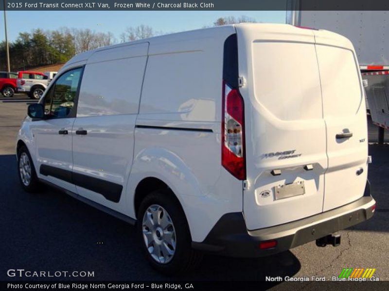 Frozen White / Charcoal Black Cloth 2015 Ford Transit Connect XLT Van