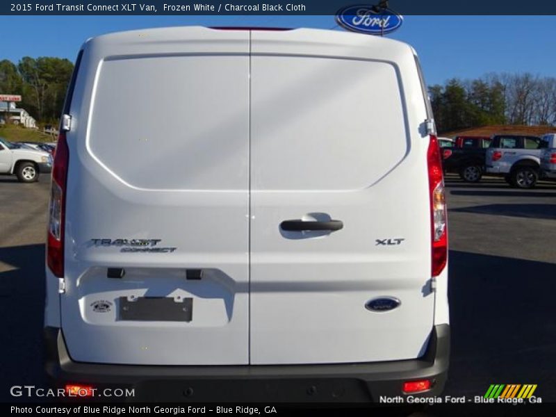 Frozen White / Charcoal Black Cloth 2015 Ford Transit Connect XLT Van