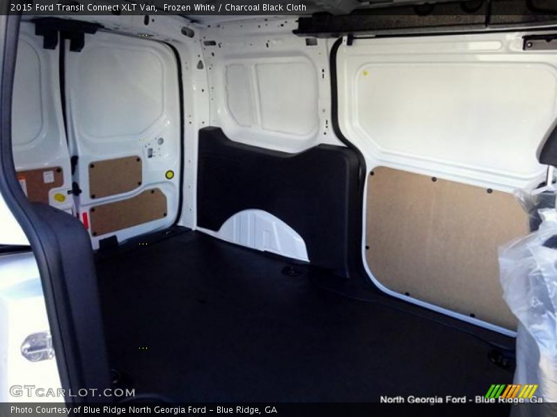 Frozen White / Charcoal Black Cloth 2015 Ford Transit Connect XLT Van