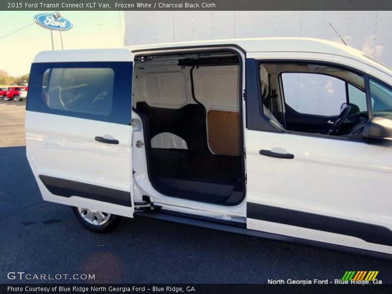 Frozen White / Charcoal Black Cloth 2015 Ford Transit Connect XLT Van