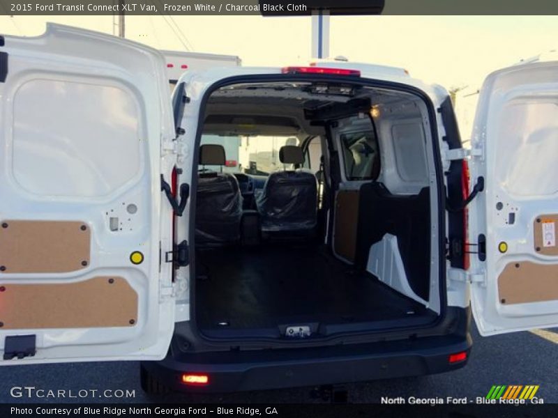 Frozen White / Charcoal Black Cloth 2015 Ford Transit Connect XLT Van