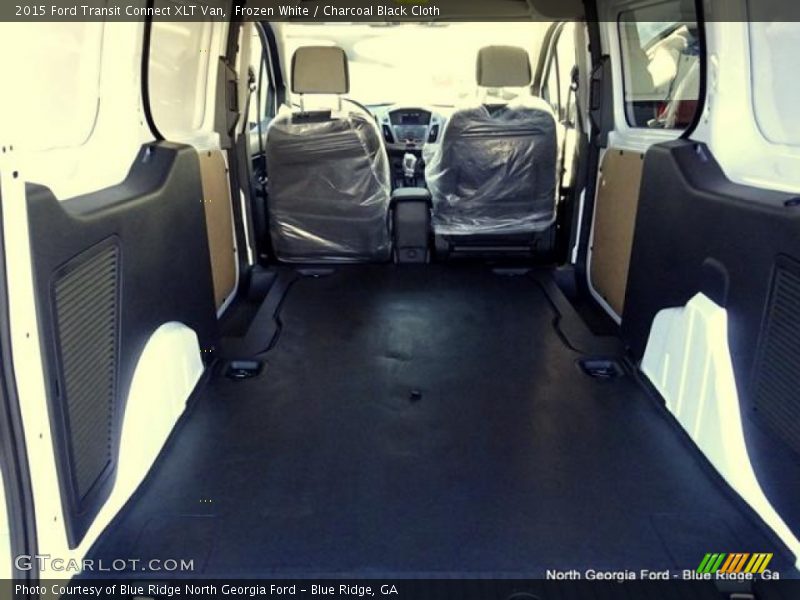 Frozen White / Charcoal Black Cloth 2015 Ford Transit Connect XLT Van