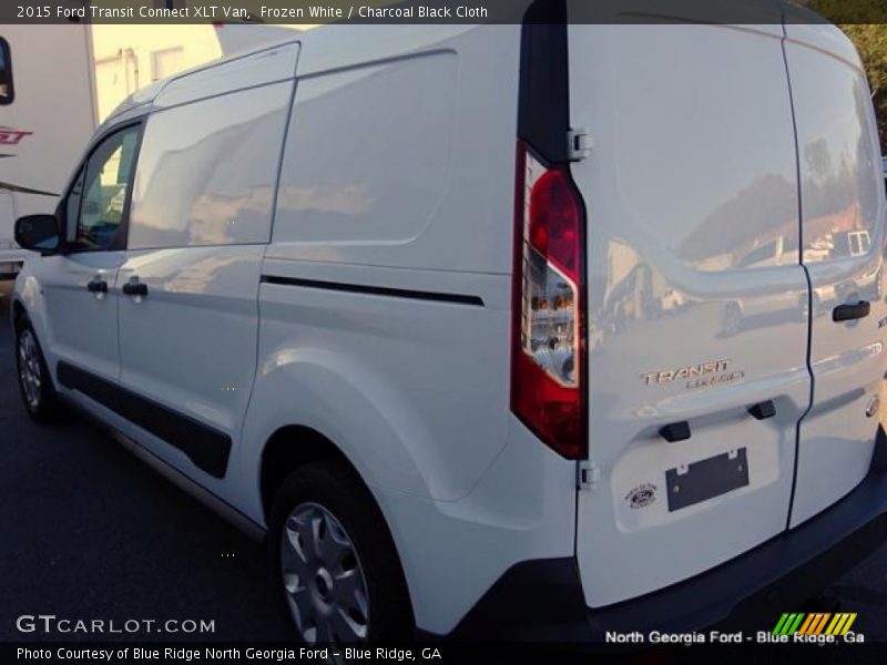 Frozen White / Charcoal Black Cloth 2015 Ford Transit Connect XLT Van