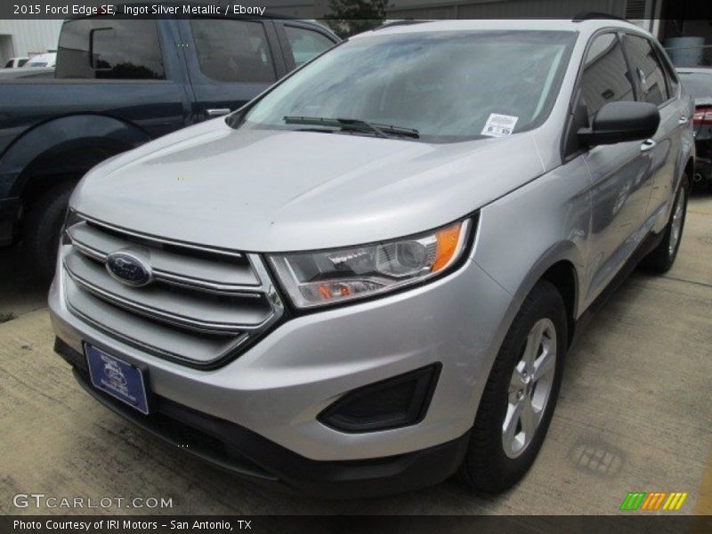 Ingot Silver Metallic / Ebony 2015 Ford Edge SE