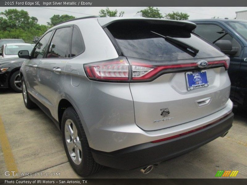 Ingot Silver Metallic / Ebony 2015 Ford Edge SE