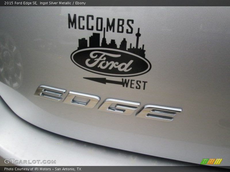 Ingot Silver Metallic / Ebony 2015 Ford Edge SE