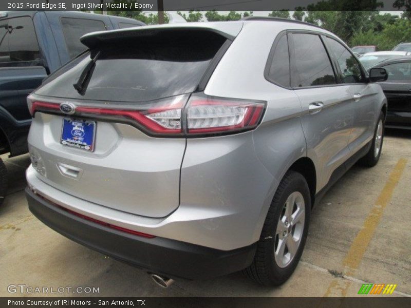 Ingot Silver Metallic / Ebony 2015 Ford Edge SE