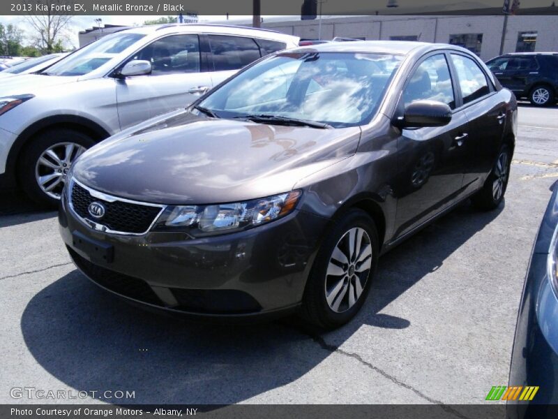 Metallic Bronze / Black 2013 Kia Forte EX
