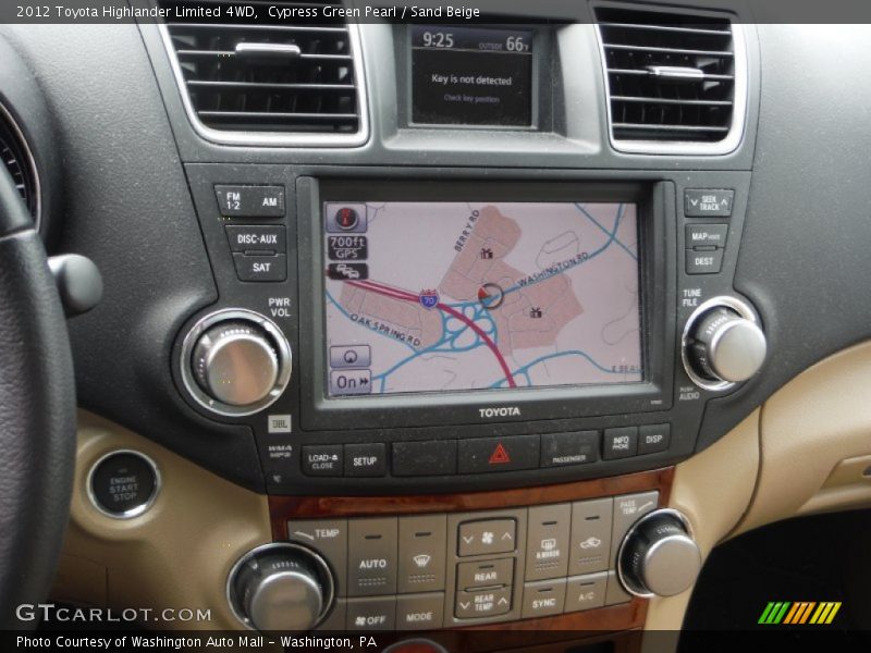 Cypress Green Pearl / Sand Beige 2012 Toyota Highlander Limited 4WD