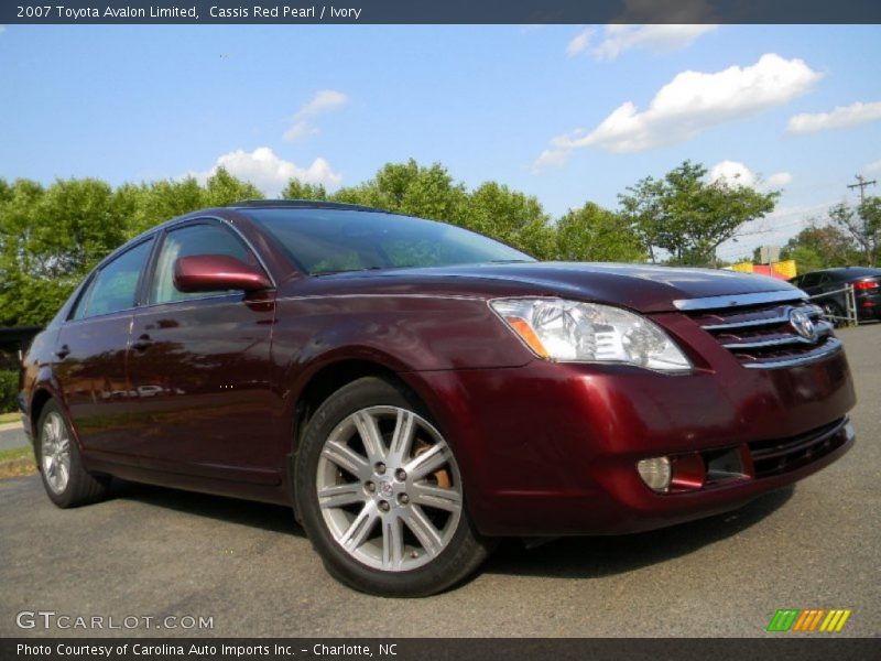 Cassis Red Pearl / Ivory 2007 Toyota Avalon Limited