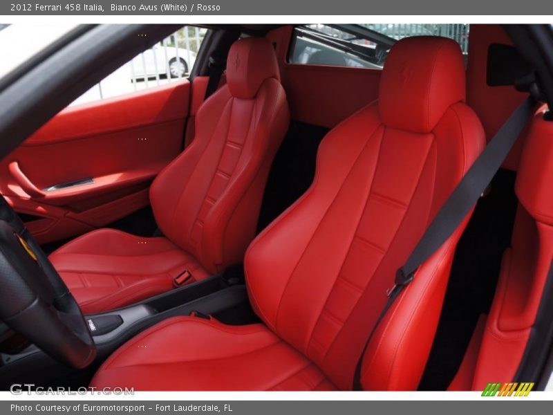 Front Seat of 2012 458 Italia