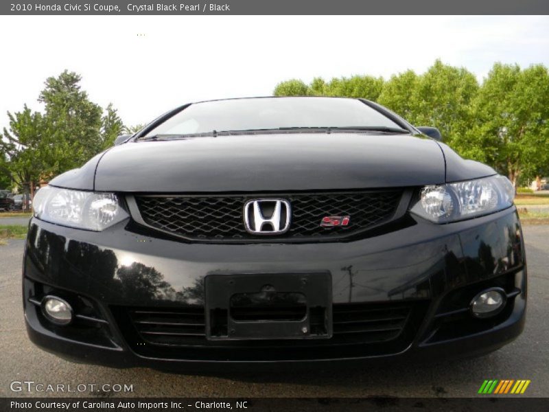 Crystal Black Pearl / Black 2010 Honda Civic Si Coupe