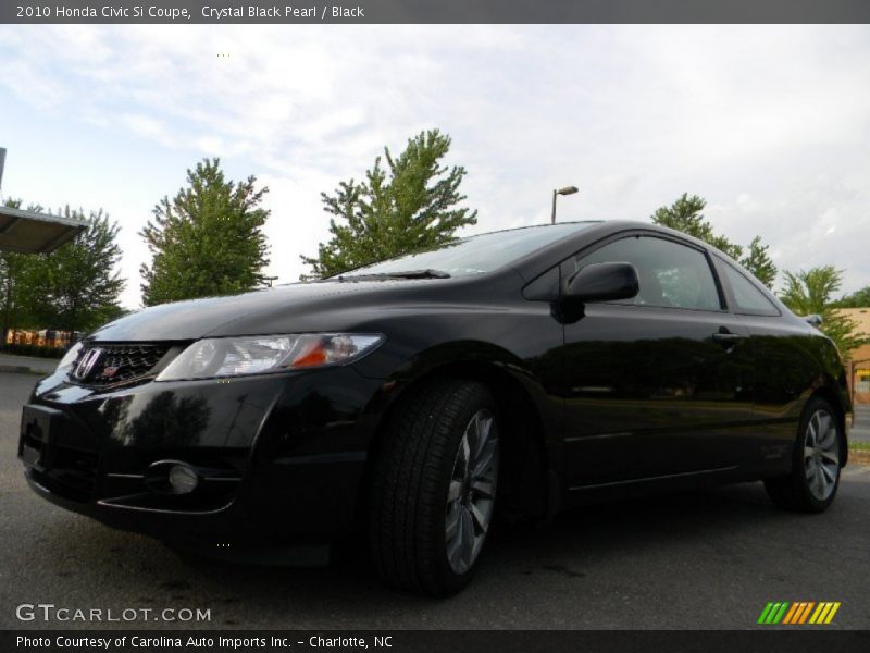 Crystal Black Pearl / Black 2010 Honda Civic Si Coupe