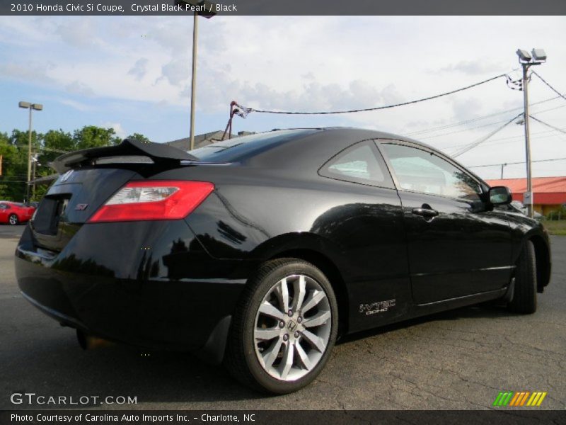 Crystal Black Pearl / Black 2010 Honda Civic Si Coupe