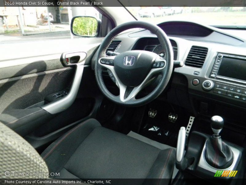 Crystal Black Pearl / Black 2010 Honda Civic Si Coupe