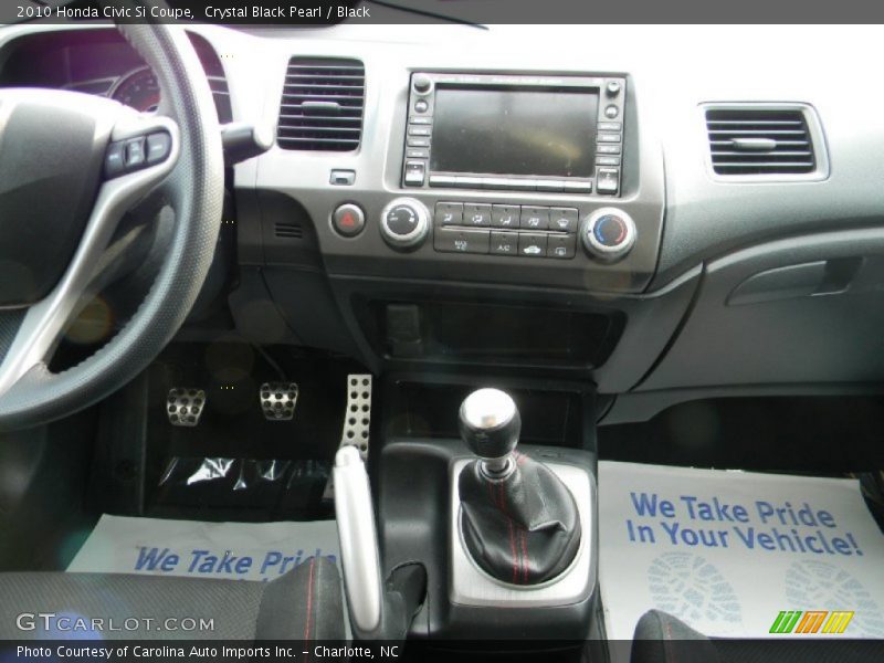 Crystal Black Pearl / Black 2010 Honda Civic Si Coupe