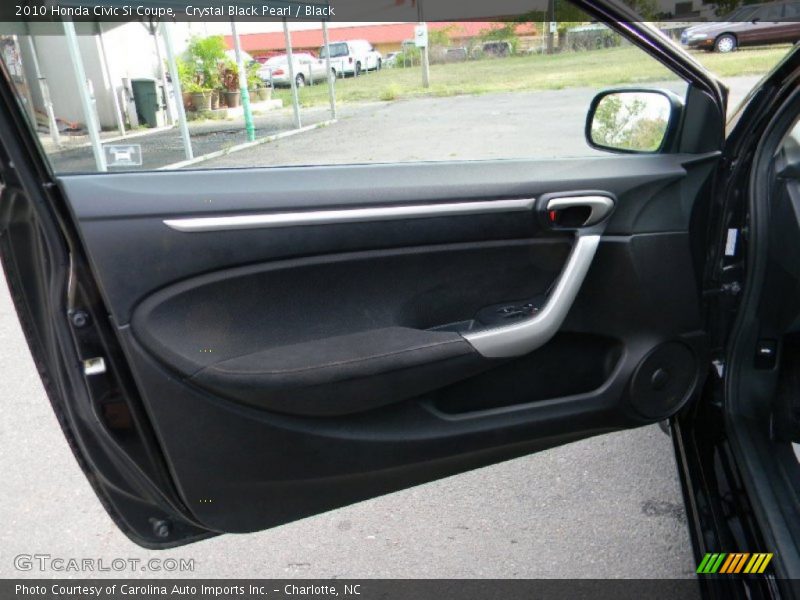 Crystal Black Pearl / Black 2010 Honda Civic Si Coupe