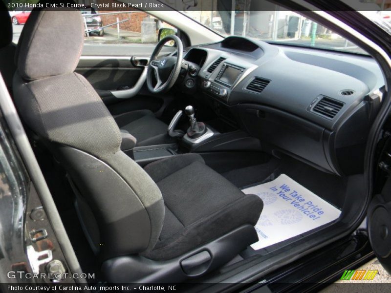 Crystal Black Pearl / Black 2010 Honda Civic Si Coupe