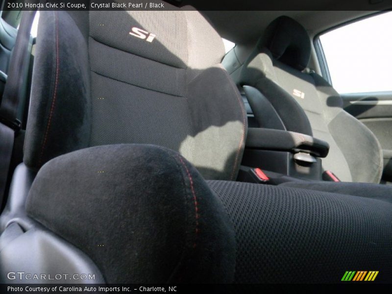 Crystal Black Pearl / Black 2010 Honda Civic Si Coupe