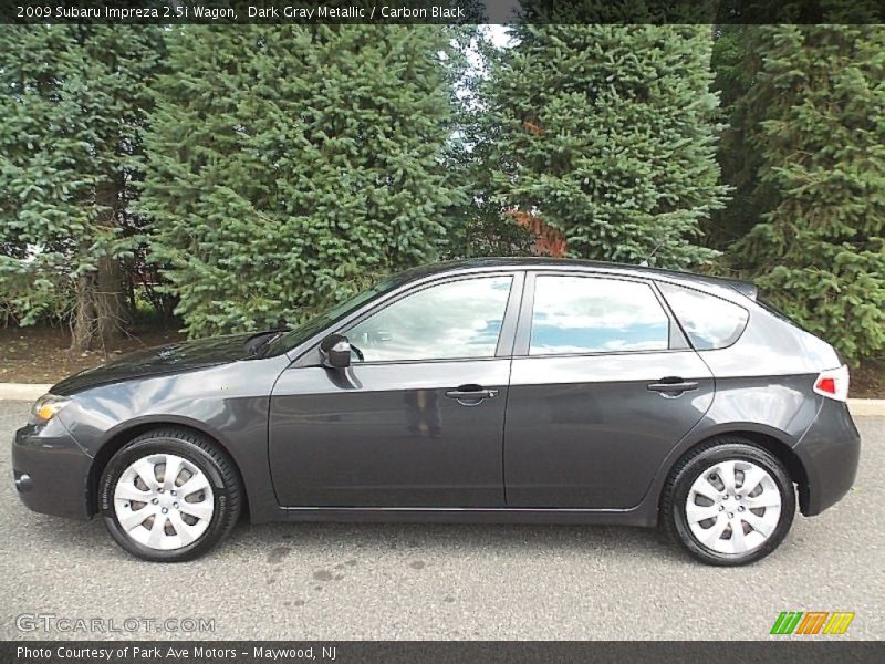 Dark Gray Metallic / Carbon Black 2009 Subaru Impreza 2.5i Wagon