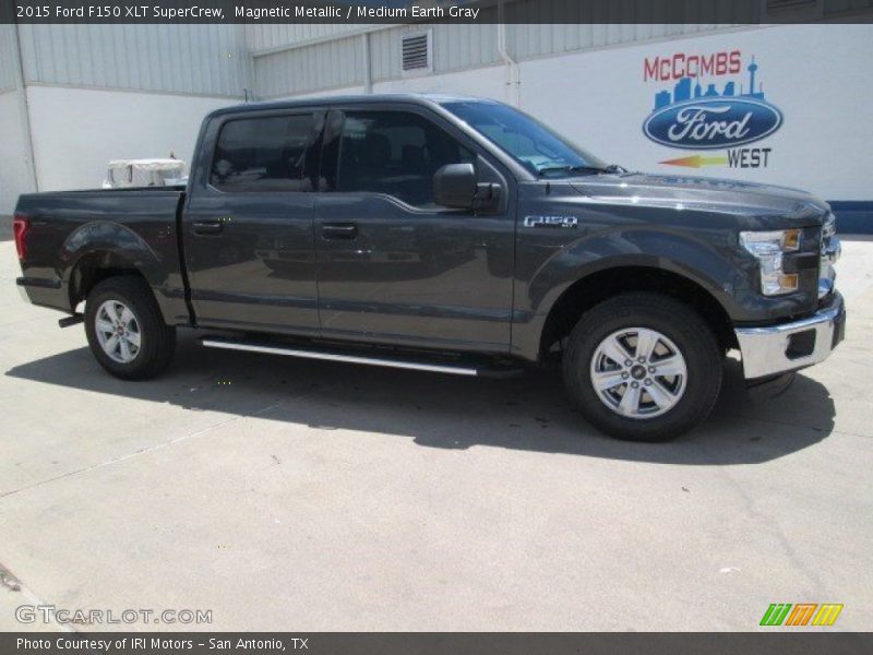 Magnetic Metallic / Medium Earth Gray 2015 Ford F150 XLT SuperCrew