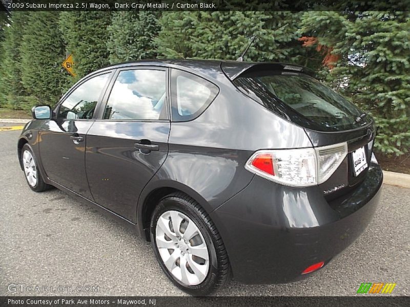 Dark Gray Metallic / Carbon Black 2009 Subaru Impreza 2.5i Wagon