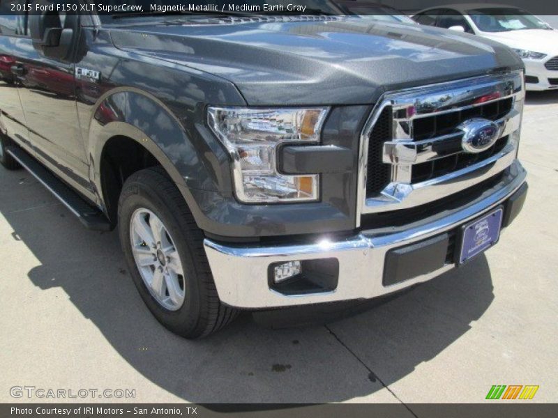 Magnetic Metallic / Medium Earth Gray 2015 Ford F150 XLT SuperCrew