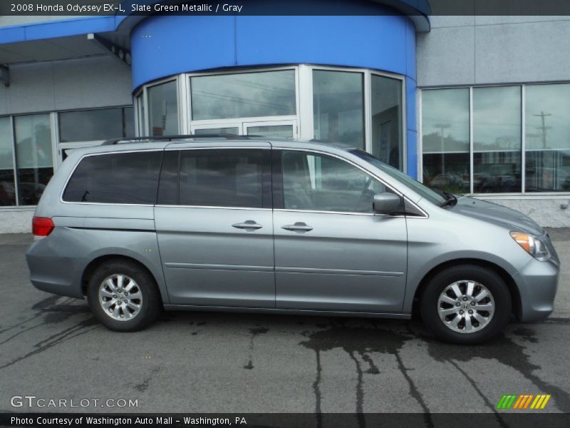 Slate Green Metallic / Gray 2008 Honda Odyssey EX-L