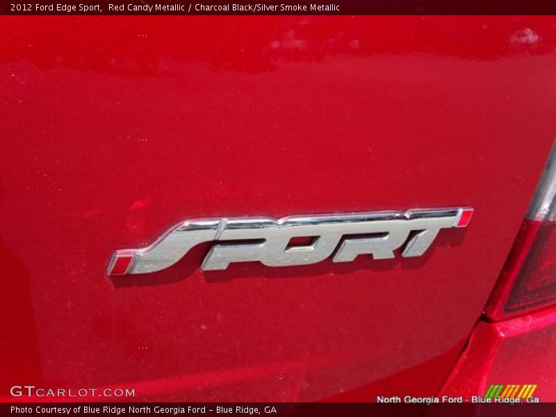 Red Candy Metallic / Charcoal Black/Silver Smoke Metallic 2012 Ford Edge Sport