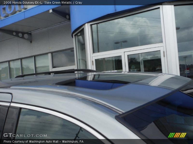 Slate Green Metallic / Gray 2008 Honda Odyssey EX-L
