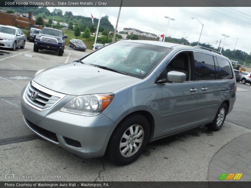 Slate Green Metallic / Gray 2008 Honda Odyssey EX-L