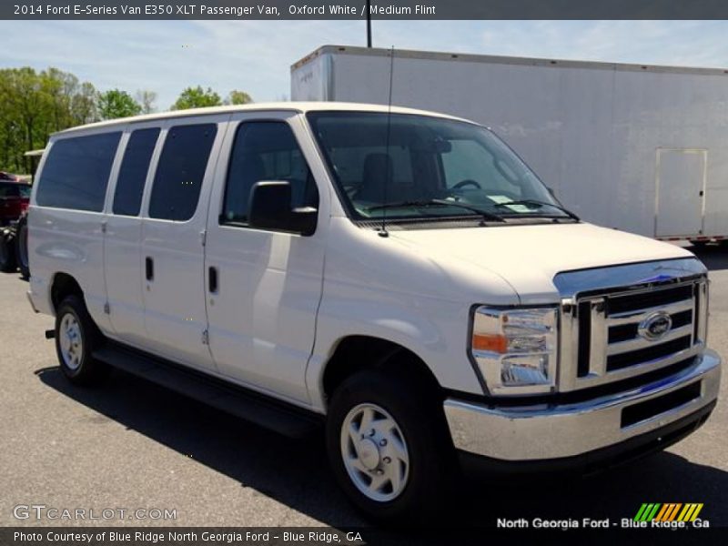 Oxford White / Medium Flint 2014 Ford E-Series Van E350 XLT Passenger Van