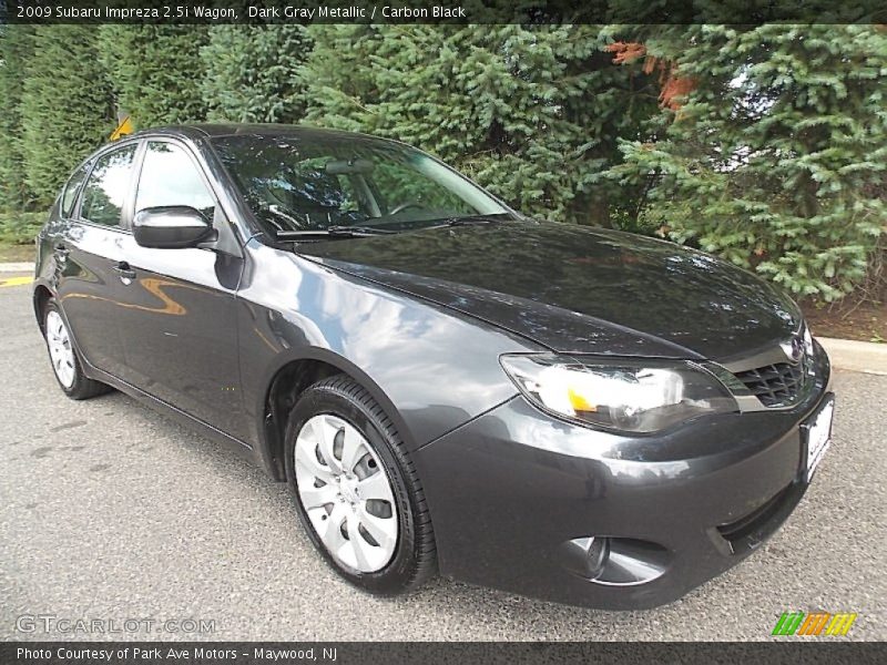 Dark Gray Metallic / Carbon Black 2009 Subaru Impreza 2.5i Wagon