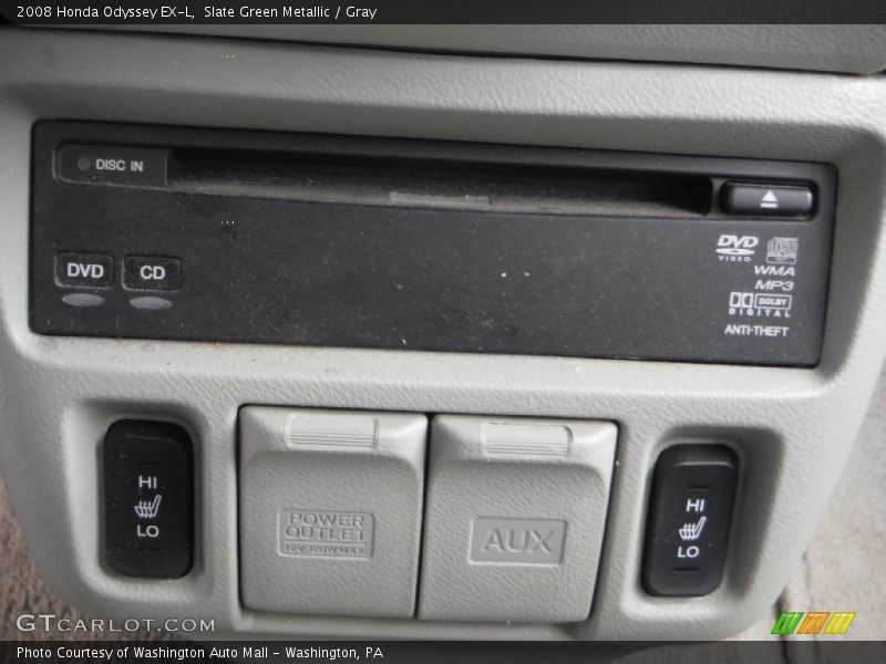 Slate Green Metallic / Gray 2008 Honda Odyssey EX-L