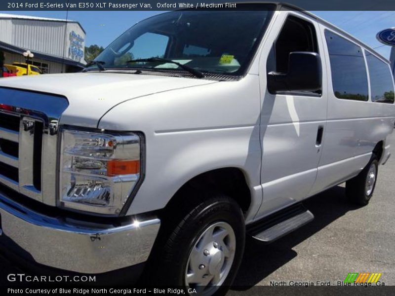 Oxford White / Medium Flint 2014 Ford E-Series Van E350 XLT Passenger Van