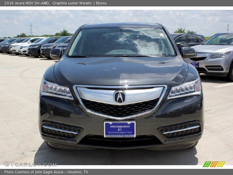 Graphite Luster Metallic / Ebony 2016 Acura MDX SH-AWD