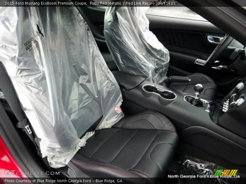 Ruby Red Metallic / Red Line Recaro Sport Seats 2015 Ford Mustang EcoBoost Premium Coupe