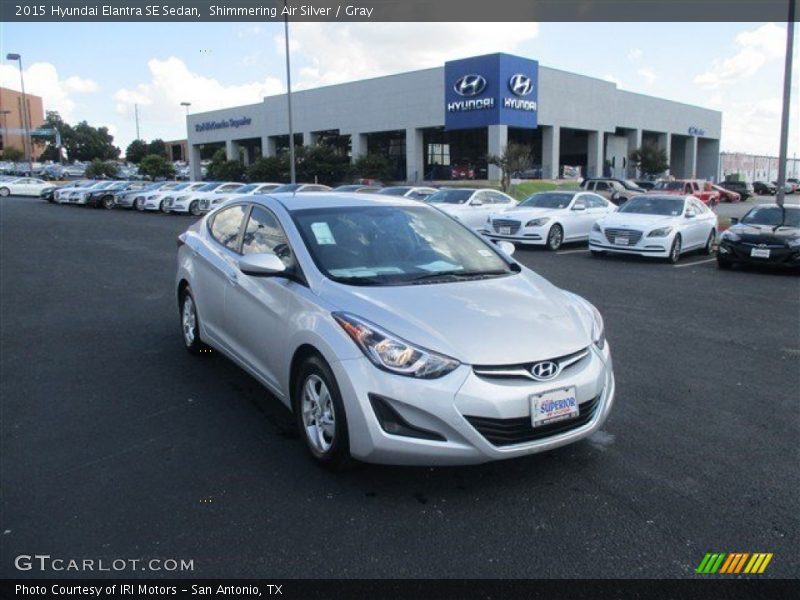 Shimmering Air Silver / Gray 2015 Hyundai Elantra SE Sedan