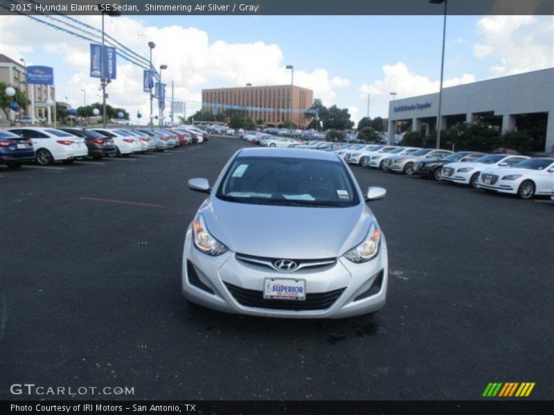 Shimmering Air Silver / Gray 2015 Hyundai Elantra SE Sedan