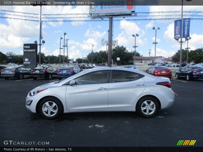 Shimmering Air Silver / Gray 2015 Hyundai Elantra SE Sedan