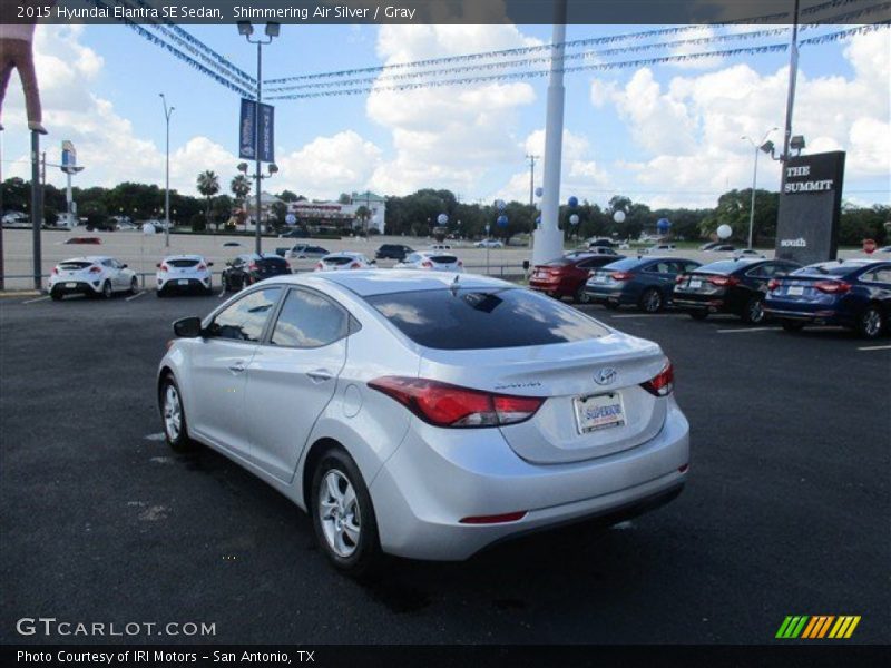 Shimmering Air Silver / Gray 2015 Hyundai Elantra SE Sedan