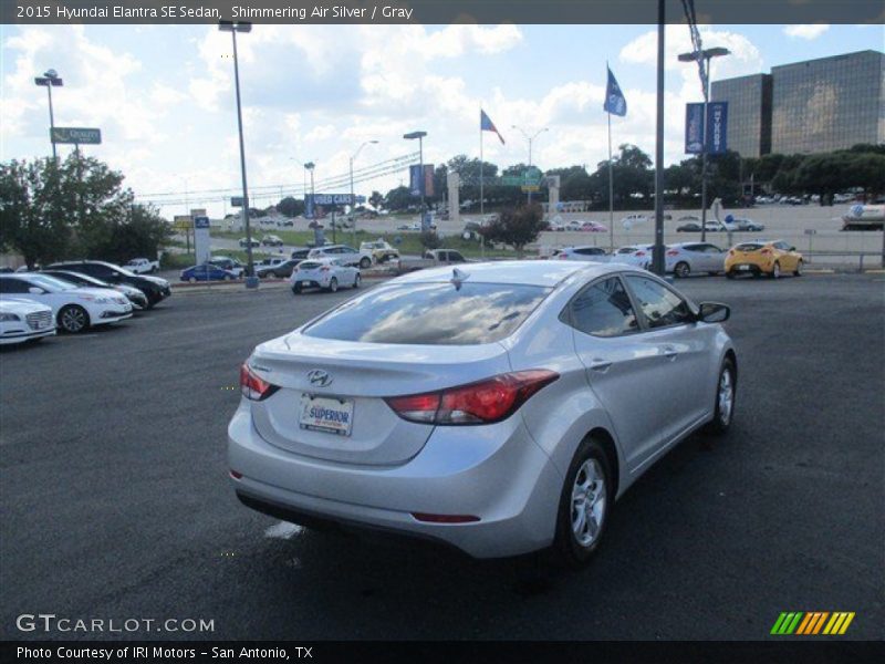 Shimmering Air Silver / Gray 2015 Hyundai Elantra SE Sedan