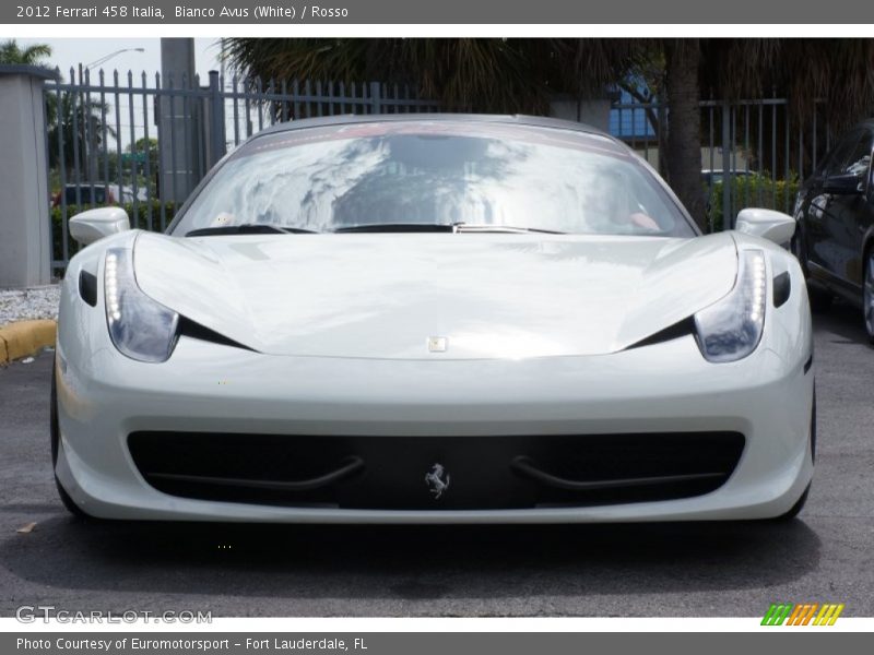 Bianco Avus (White) / Rosso 2012 Ferrari 458 Italia