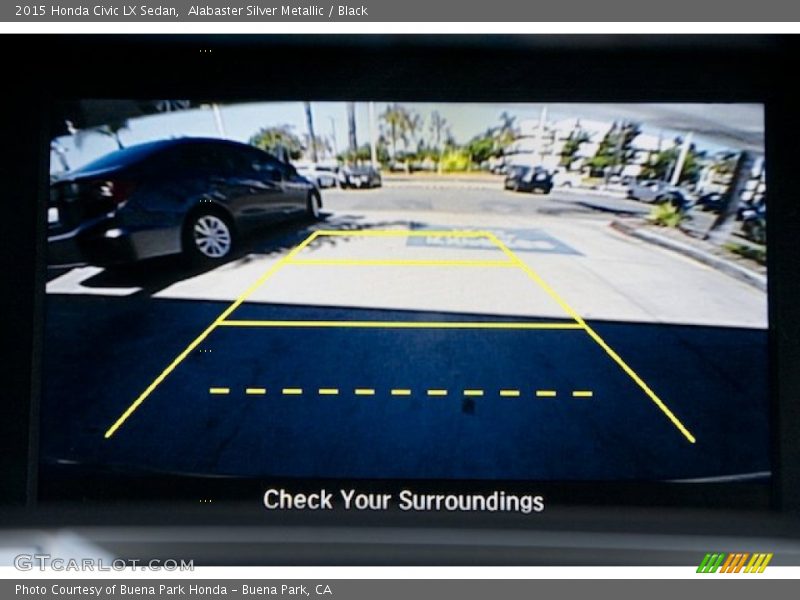 Alabaster Silver Metallic / Black 2015 Honda Civic LX Sedan