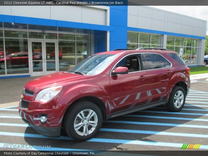Cardinal Red Metallic / Brownstone/Jet Black 2012 Chevrolet Equinox LT AWD