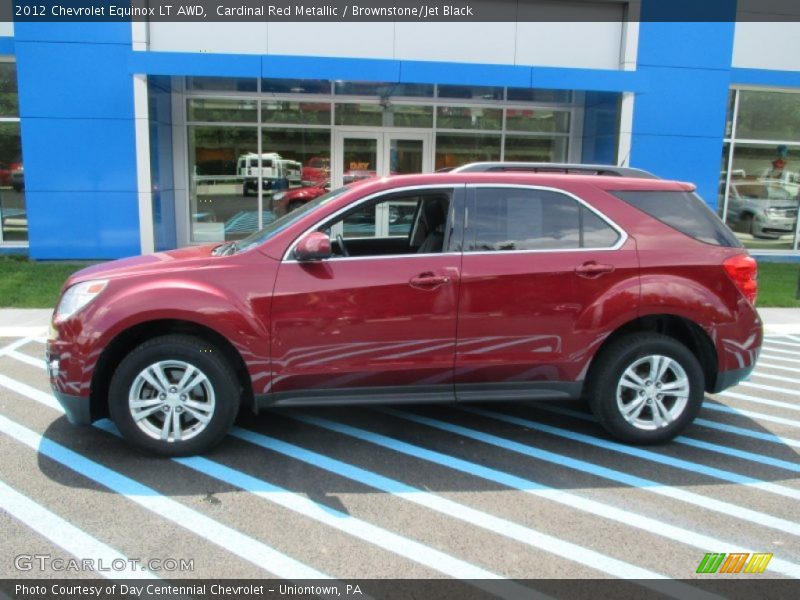 Cardinal Red Metallic / Brownstone/Jet Black 2012 Chevrolet Equinox LT AWD