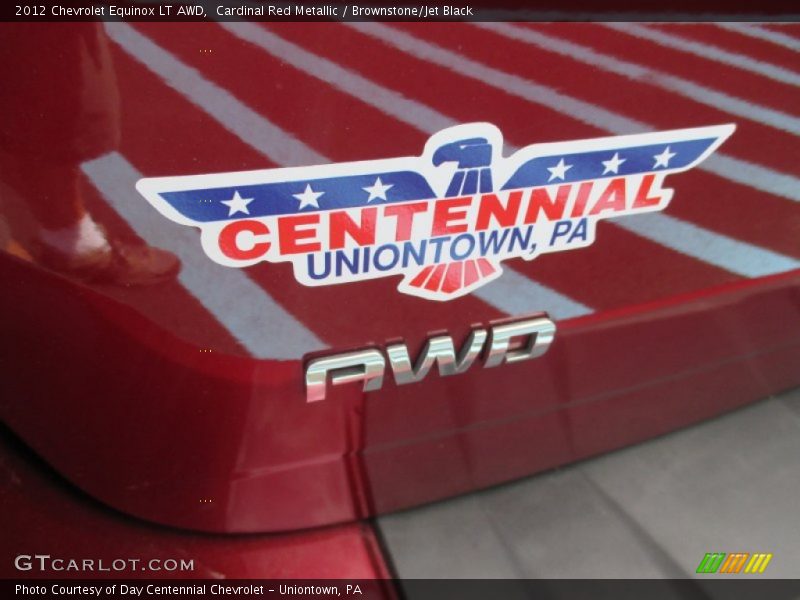 Cardinal Red Metallic / Brownstone/Jet Black 2012 Chevrolet Equinox LT AWD