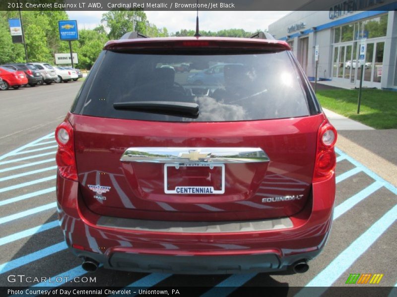Cardinal Red Metallic / Brownstone/Jet Black 2012 Chevrolet Equinox LT AWD