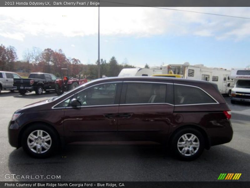 Dark Cherry Pearl / Beige 2013 Honda Odyssey LX