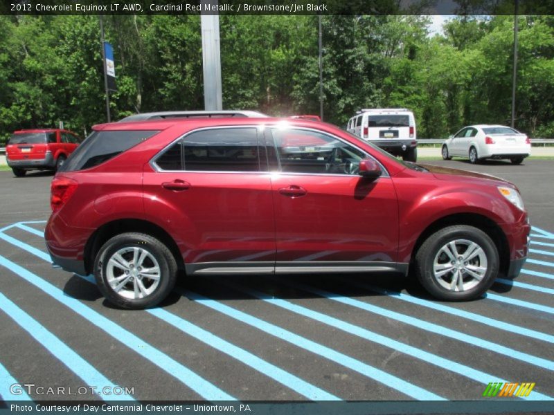 Cardinal Red Metallic / Brownstone/Jet Black 2012 Chevrolet Equinox LT AWD